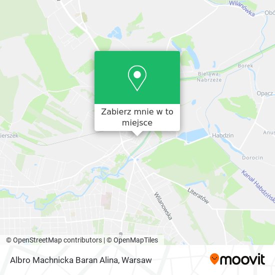 Mapa Albro Machnicka Baran Alina