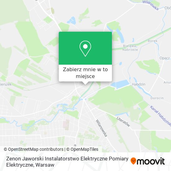 Mapa Zenon Jaworski Instalatorstwo Elektryczne Pomiary Elektryczne