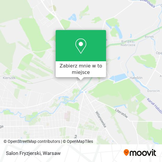 Mapa Salon Fryzjerski