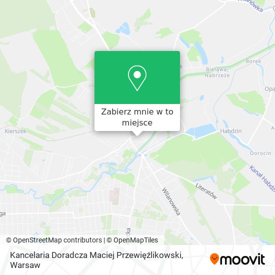 Mapa Kancelaria Doradcza Maciej Przewięźlikowski