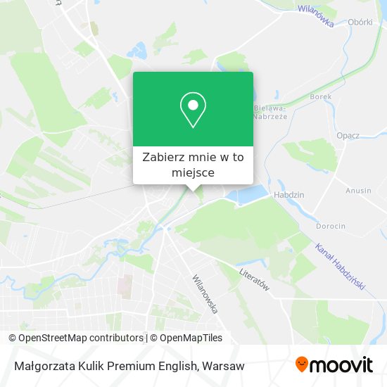 Mapa Małgorzata Kulik Premium English