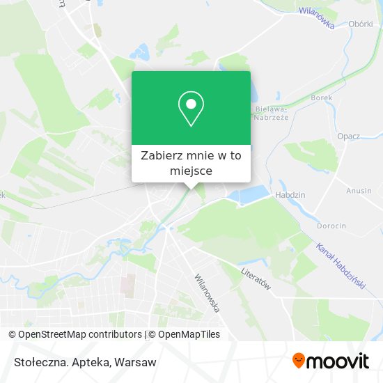 Mapa Stołeczna. Apteka