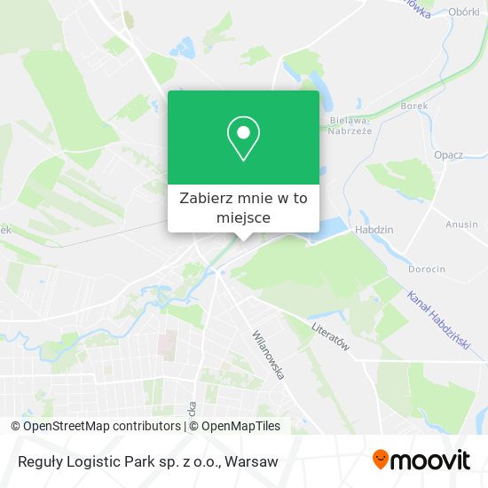 Mapa Reguły Logistic Park sp. z o.o.