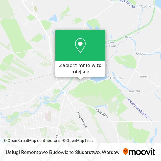 Mapa Usługi Remontowo Budowlane Ślusarstwo