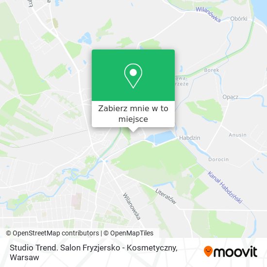 Mapa Studio Trend. Salon Fryzjersko - Kosmetyczny