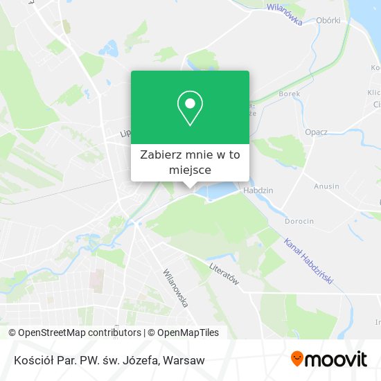 Mapa Kościół Par. PW. św. Józefa