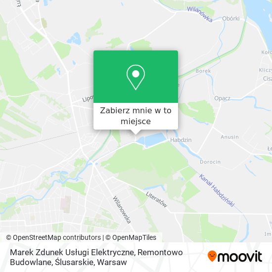 Mapa Marek Zdunek Usługi Elektryczne, Remontowo Budowlane, Ślusarskie