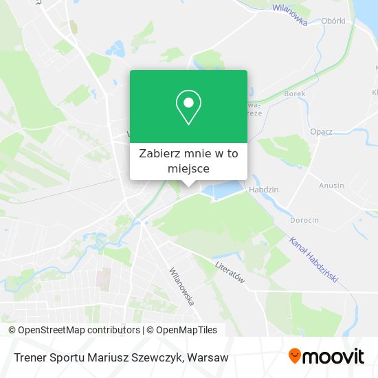 Mapa Trener Sportu Mariusz Szewczyk