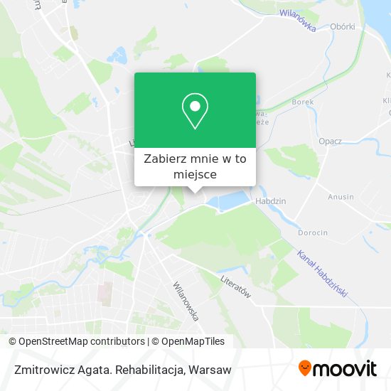 Mapa Zmitrowicz Agata. Rehabilitacja