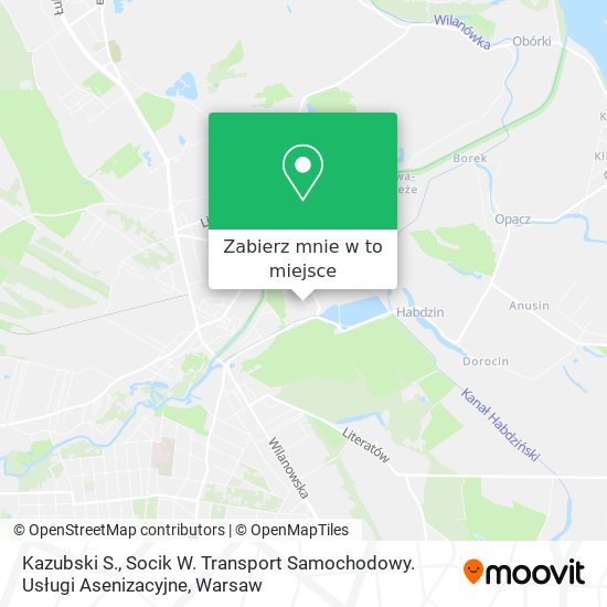 Mapa Kazubski S., Socik W. Transport Samochodowy. Usługi Asenizacyjne