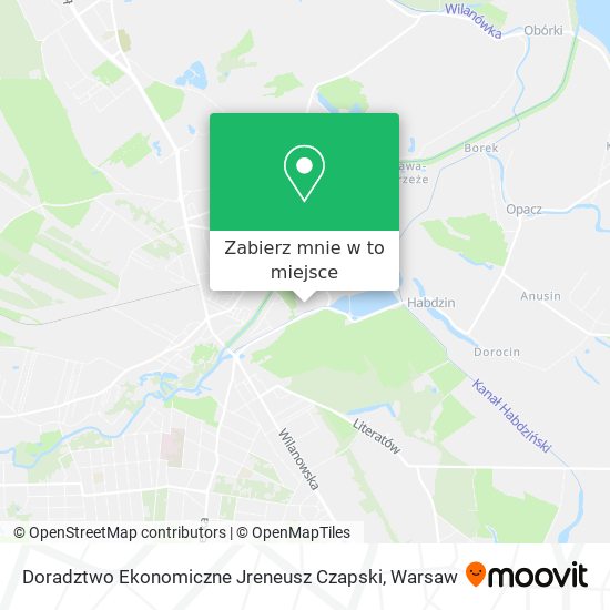 Mapa Doradztwo Ekonomiczne Jreneusz Czapski