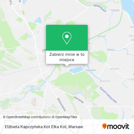 Mapa Elżbieta Kapczyńska Kot Elka Kot