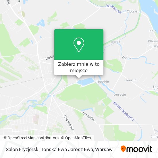 Mapa Salon Fryzjerski Tońska Ewa Jarosz Ewa