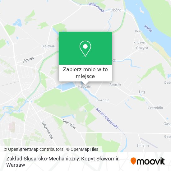 Mapa Zakład Ślusarsko-Mechaniczny. Kopyt Sławomir