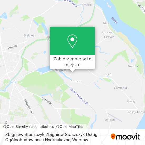 Mapa Zbigniew Staszczyk Zbigniew Staszczyk Usługi Ogólnobudowlane i Hydrauliczne