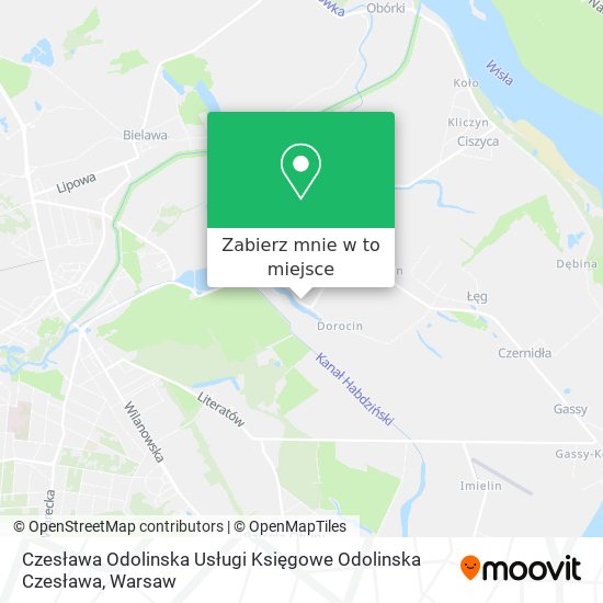 Mapa Czesława Odolinska Usługi Księgowe Odolinska Czesława