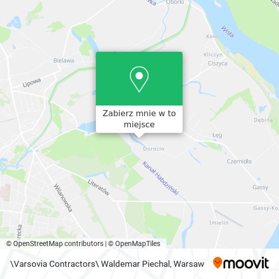 Mapa \Varsovia Contractors\ Waldemar Piechal