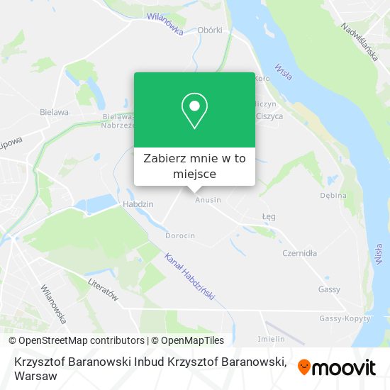 Mapa Krzysztof Baranowski Inbud Krzysztof Baranowski