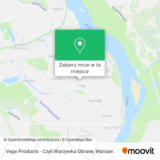 Mapa Vege Products - Czyli Warzywka Obrane