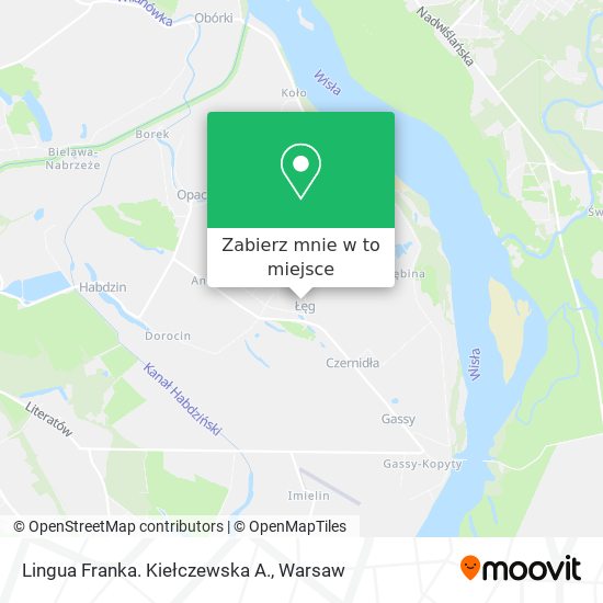 Mapa Lingua Franka. Kiełczewska A.