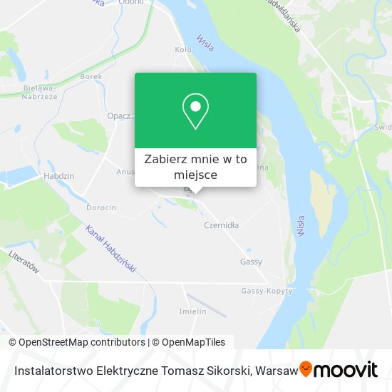 Mapa Instalatorstwo Elektryczne Tomasz Sikorski