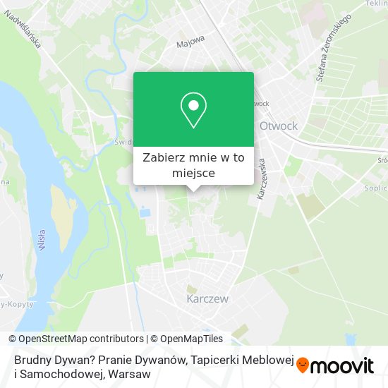 Mapa Brudny Dywan? Pranie Dywanów, Tapicerki Meblowej i Samochodowej