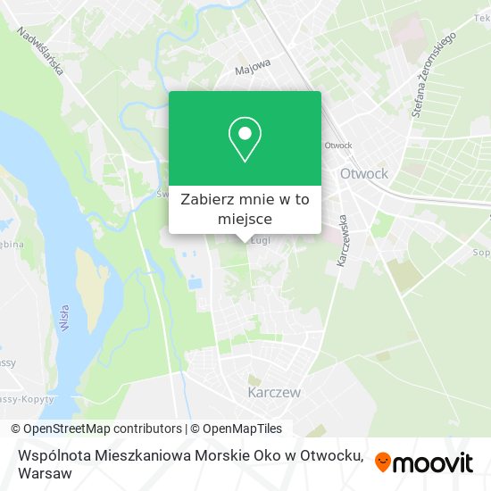 Mapa Wspólnota Mieszkaniowa Morskie Oko w Otwocku