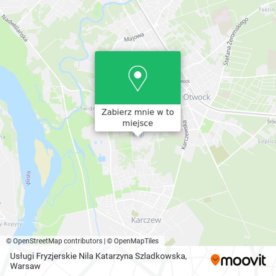 Mapa Usługi Fryzjerskie Nila Katarzyna Szladkowska