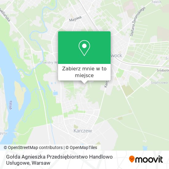 Mapa Gołda Agnieszka Przedsiębiorstwo Handlowo Usługowe