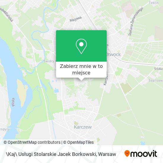 Mapa \Kaj\ Usługi Stolarskie Jacek Borkowski