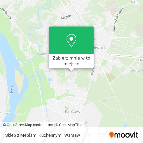 Mapa Sklep z Meblami Kuchennymi