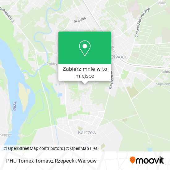 Mapa PHU Tomex Tomasz Rzepecki