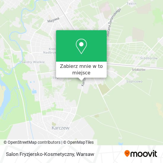 Mapa Salon Fryzjersko-Kosmetyczny