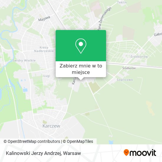 Mapa Kalinowski Jerzy Andrzej