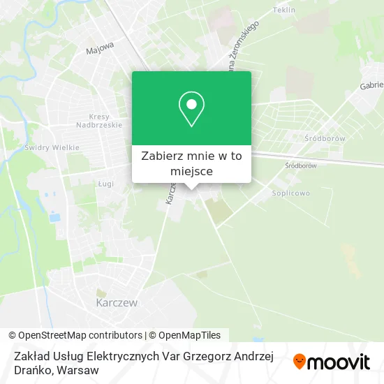 Mapa Zakład Usług Elektrycznych Var Grzegorz Andrzej Drańko