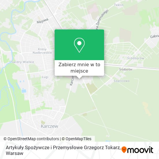 Mapa Artykuły Spożywcze i Przemysłowe Grzegorz Tokarz