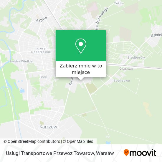 Mapa Uslugi Transportowe Przewoz Towarow