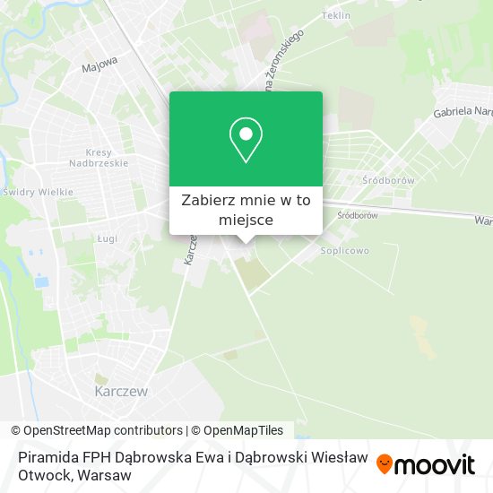 Mapa Piramida FPH Dąbrowska Ewa i Dąbrowski Wiesław Otwock