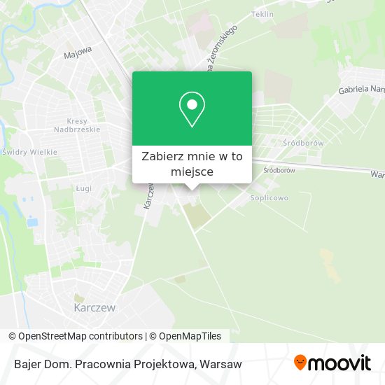 Mapa Bajer Dom. Pracownia Projektowa