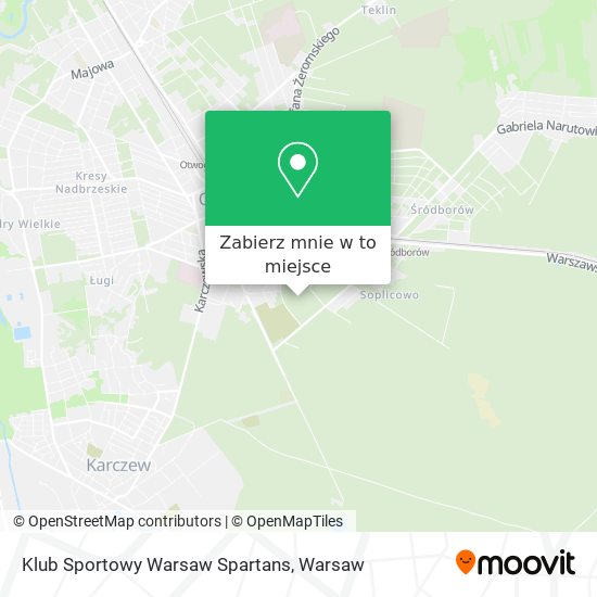 Mapa Klub Sportowy Warsaw Spartans