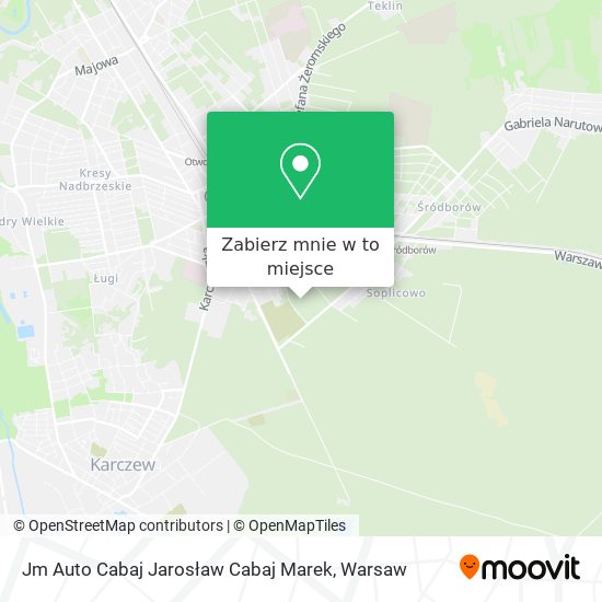 Mapa Jm Auto Cabaj Jarosław Cabaj Marek