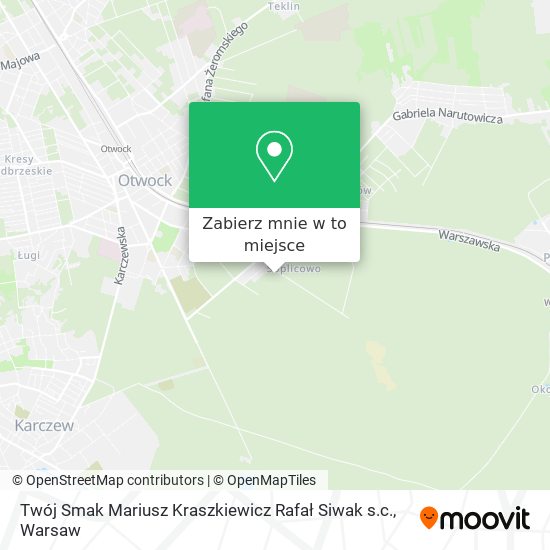 Mapa Twój Smak Mariusz Kraszkiewicz Rafał Siwak s.c.