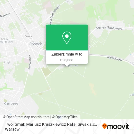 Mapa Twój Smak Mariusz Kraszkiewicz Rafał Siwak s.c.