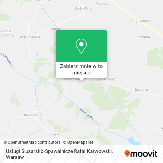 Mapa Usługi Ślusarsko-Spawalnicze Rafał Karwowski