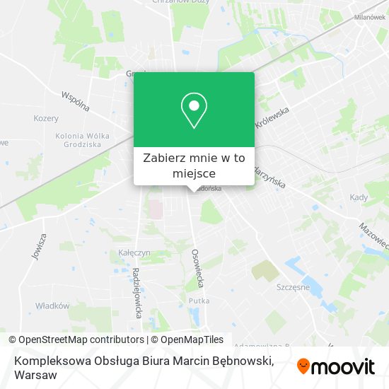 Mapa Kompleksowa Obsługa Biura Marcin Bębnowski