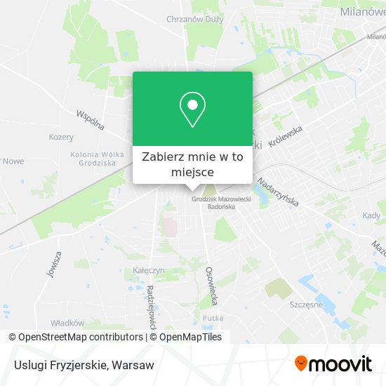 Mapa Uslugi Fryzjerskie