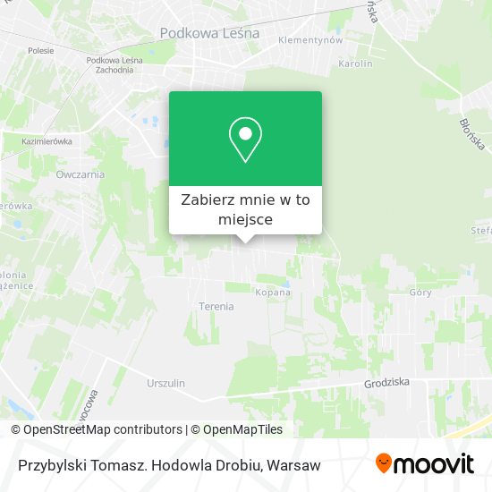 Mapa Przybylski Tomasz. Hodowla Drobiu