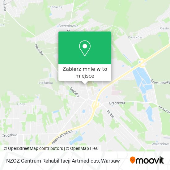 Mapa NZOZ Centrum Rehabilitacji Artmedicus