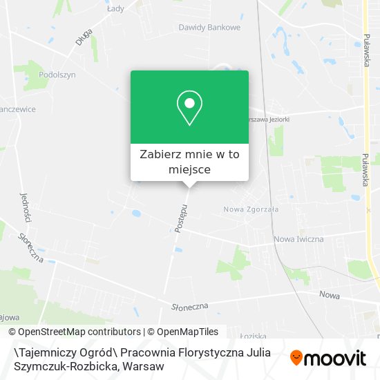 Mapa \Tajemniczy Ogród\ Pracownia Florystyczna Julia Szymczuk-Rozbicka