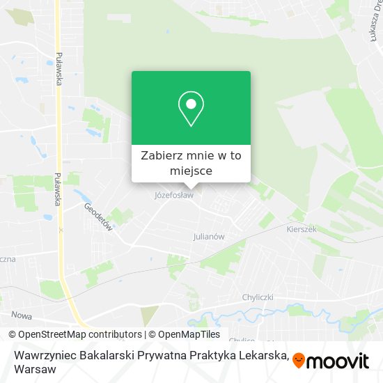 Mapa Wawrzyniec Bakalarski Prywatna Praktyka Lekarska